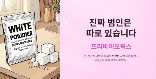 의외의 범인, 프리바이오틱스