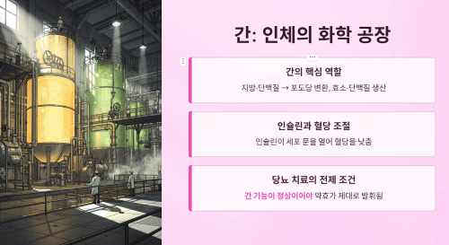 간의 역할과 당뇨 관리