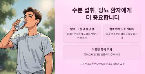 당뇨 환자에게 수분 섭취가 중요한 이유
