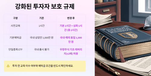 투자자 보호를 위해 강화된 규제 내용