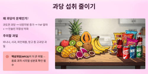 과당 섭취, 조금씩 줄여가는 첫걸음