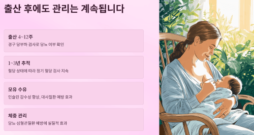 출산 후 혈당 추적 관리의 중요성