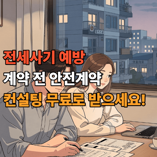 전세사기 예방 계약 전 안전계약 컨설팅 무료로 받으세요