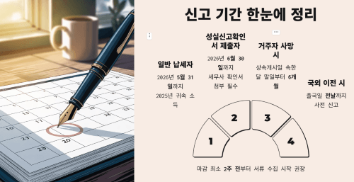 종합소득세 신고 기간과 마감일