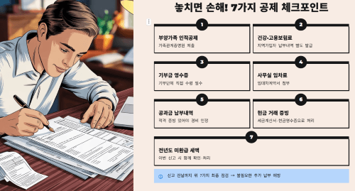 누락되기 쉬운 종합소득세 공제서류 7가지 체크포인트