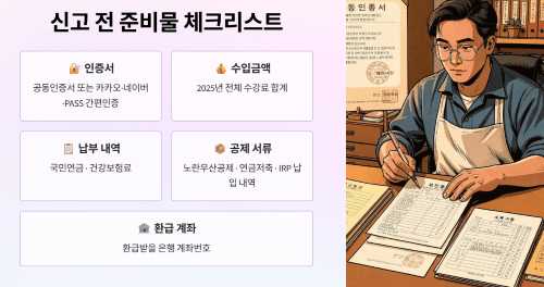 신고 전 준비물 챙기기