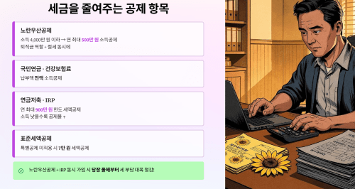 세금을 줄여주는 공제 항목 꼼꼼히 챙기기