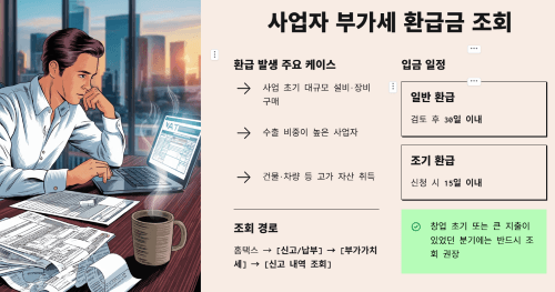 사업자 세금 환급금 조회 방법