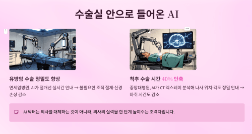 수술실 안으로 들어온 AI 보조 의사
