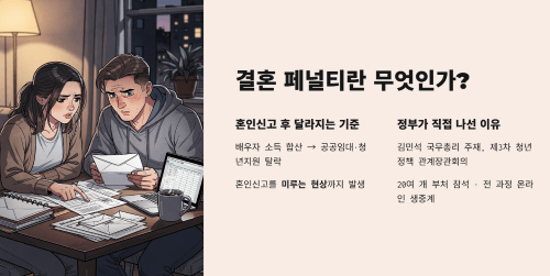 결혼 페널티란 무엇인가