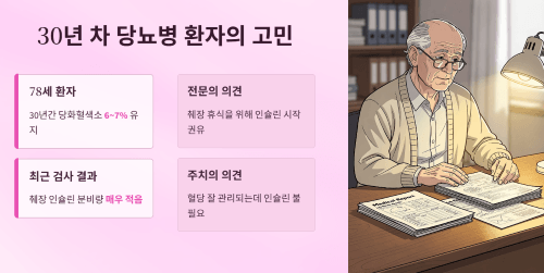 30년 차 당뇨병 환자의 고민