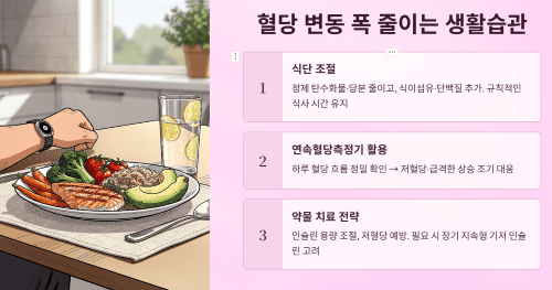 혈당 변동 폭 줄이는 생활습관