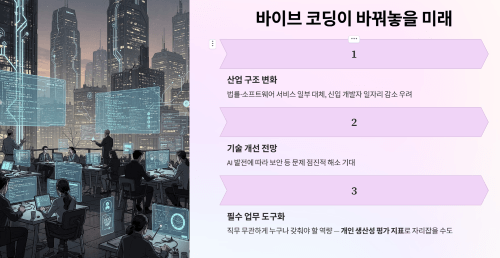 바이브 코딩이 바꿔놓을 업무 환경과 일자리 전망