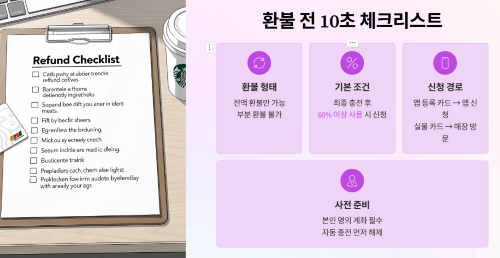 환불 가능 조건 먼저 확인하기