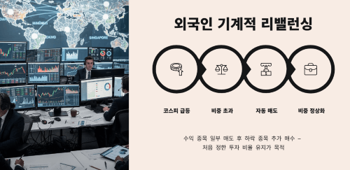 외국인 투자자의 기계적 리밸런싱이 작동
