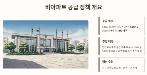 비아파트 11만 가구 공급 정책 개요