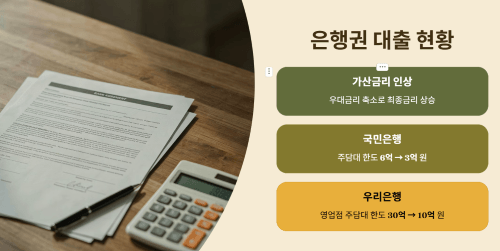 현재 은행권 대출 상황