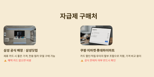 알뜰폰·자급제를 선택하는 경우