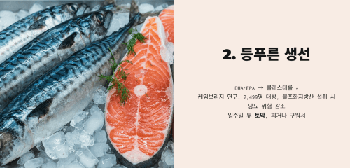 두 번째 방법, 등푸른 생선