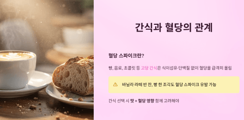 간식과 혈당의 관계