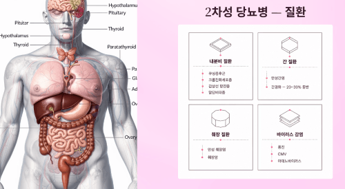 질환으로 인한 2차성 당뇨병
