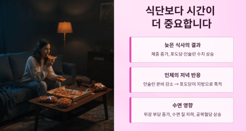 식단보다 시간이 중요
