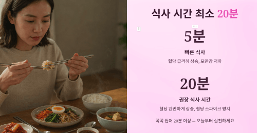 한 끼 식사 시간