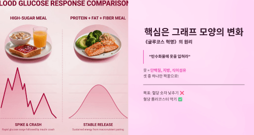 실험 결과의 핵심, 혈당 롤러코스터 방지