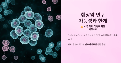 췌장암 연구는 아직 이런 단계입니다