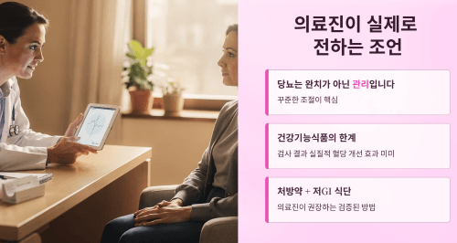 의료진이 실제로 전하는 조언