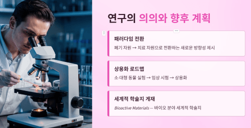 인공 췌장 기술의 의미와 향후 계획