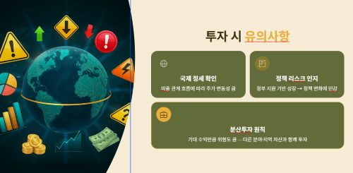 투자 시 유의해야 할 점