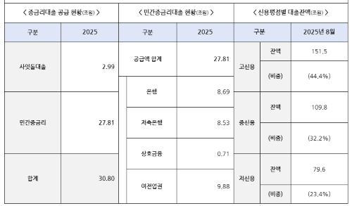 중 저신용자 최대 1천만원 생활안정 신용대출