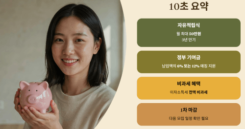 청년미래적금 10초 요약