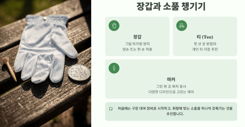 장갑과 소품