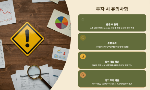 투자 시 유의사항