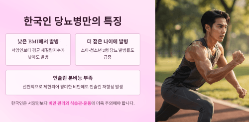 한국인 당뇨병만의 특징