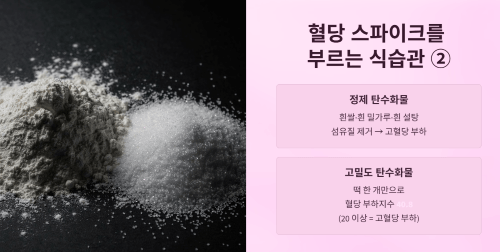 혈당 스파이크를 부르는 습관 6가지