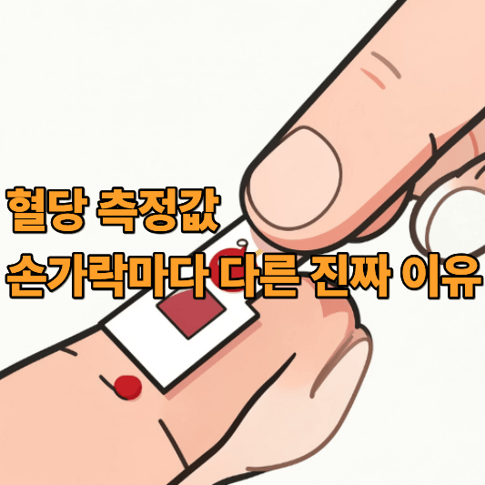 혈당 측정값 손가락마다 다른 진짜 이유