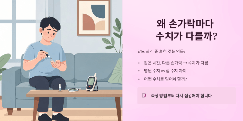 손가락마다 혈당이 다른 이유