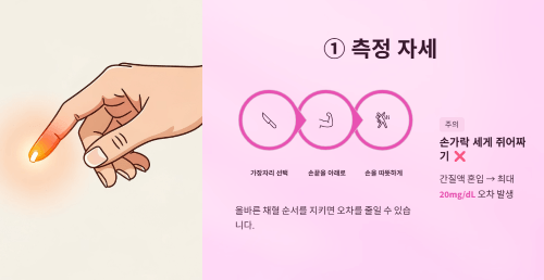 측정 자세와 방법이 정확한가