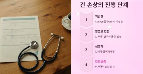 진행 단계로 보는 간 손상의 흐름