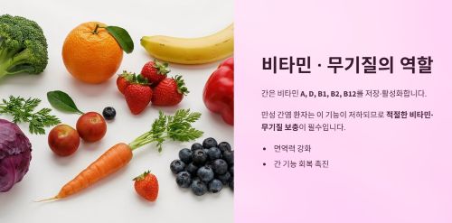 간염 환자 비타민 필요한가