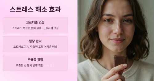 다크 초콜릿과 스트레스 해소
