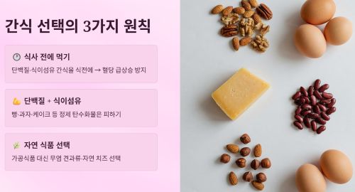 간식 선택의 3가지 원칙