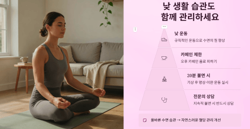 낮 생활 습관도 함께 관리해야 합니다