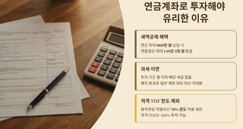 연금계좌로 투자해야 유리한 이유