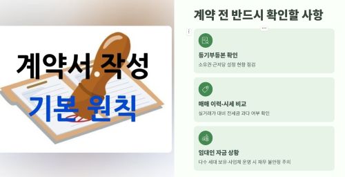 계약 전 반드시 확인해야 할 사항