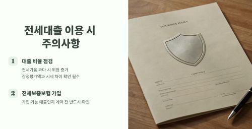 전세대출을 이용할 때 주의할 점