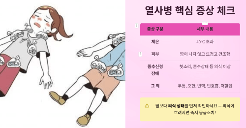 열사병 핵심 증상 체크